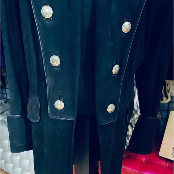 One of a Kind QUALITY Suede Leather Pirate Frock Coat Custom by Pyrate-Style - Picture 9 of 13